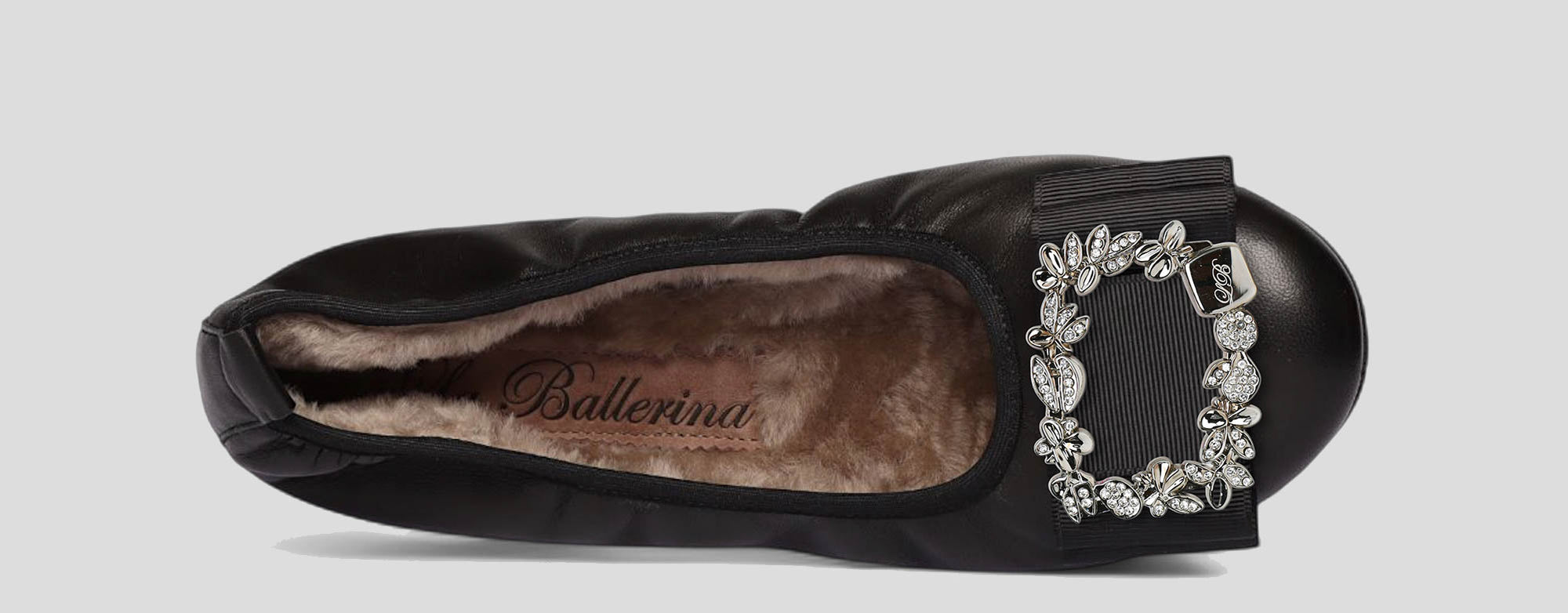 01W💕La Ballerina CAMBIO Warmgefüttert Nappaleder Schwarz - La Ballerina
