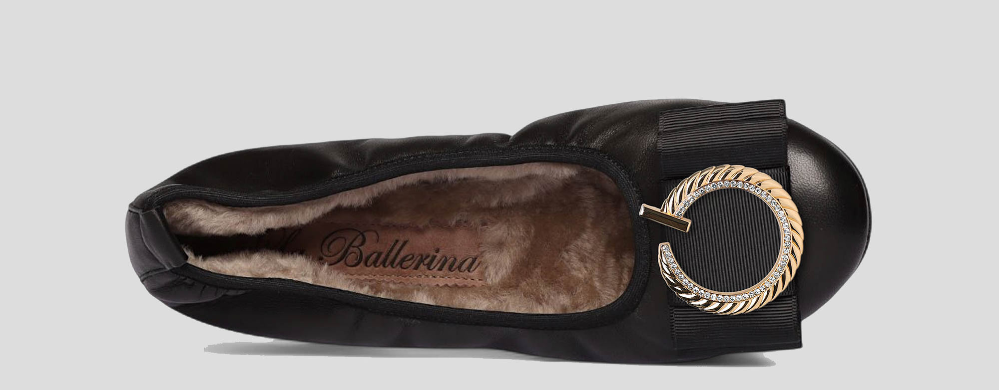 01W💕La Ballerina CAMBIO Warmgefüttert Nappaleder Schwarz - La Ballerina