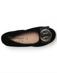 LA BALLERINA SIGNATURE S1 CAMOSCIO NERO RAMONA DIAMANT ORO & LINDA ORA - La Ballerina
