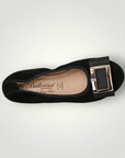 LA BALLERINA SIGNATURE S1 CAMOSCIO NERO RAMONA DIAMANT ORO & LINDA ORA - La Ballerina