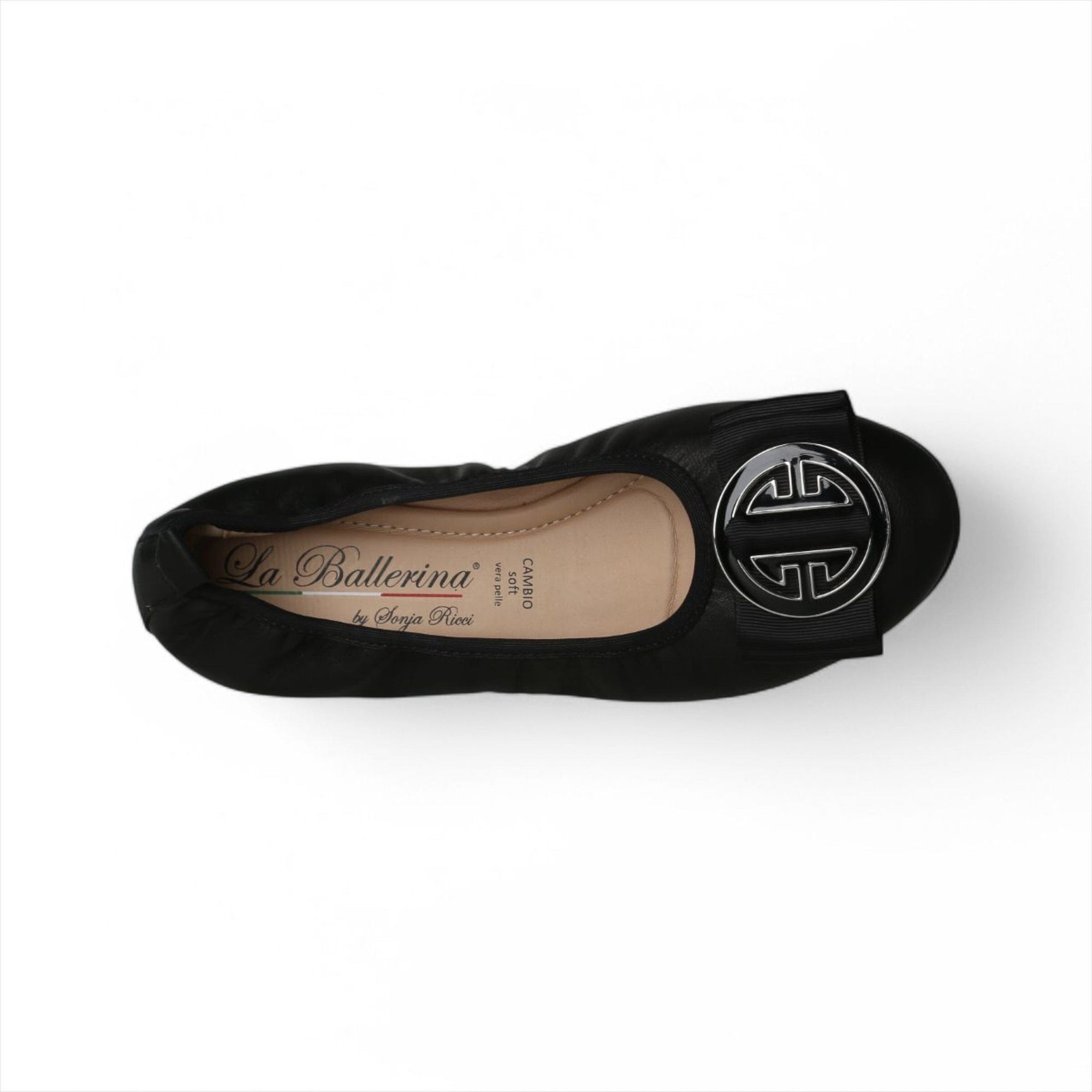 LA BALLERINA SIGNATURE S10 NAPPA NERO LOUISA ORO & LINDA С NERO - La Ballerina