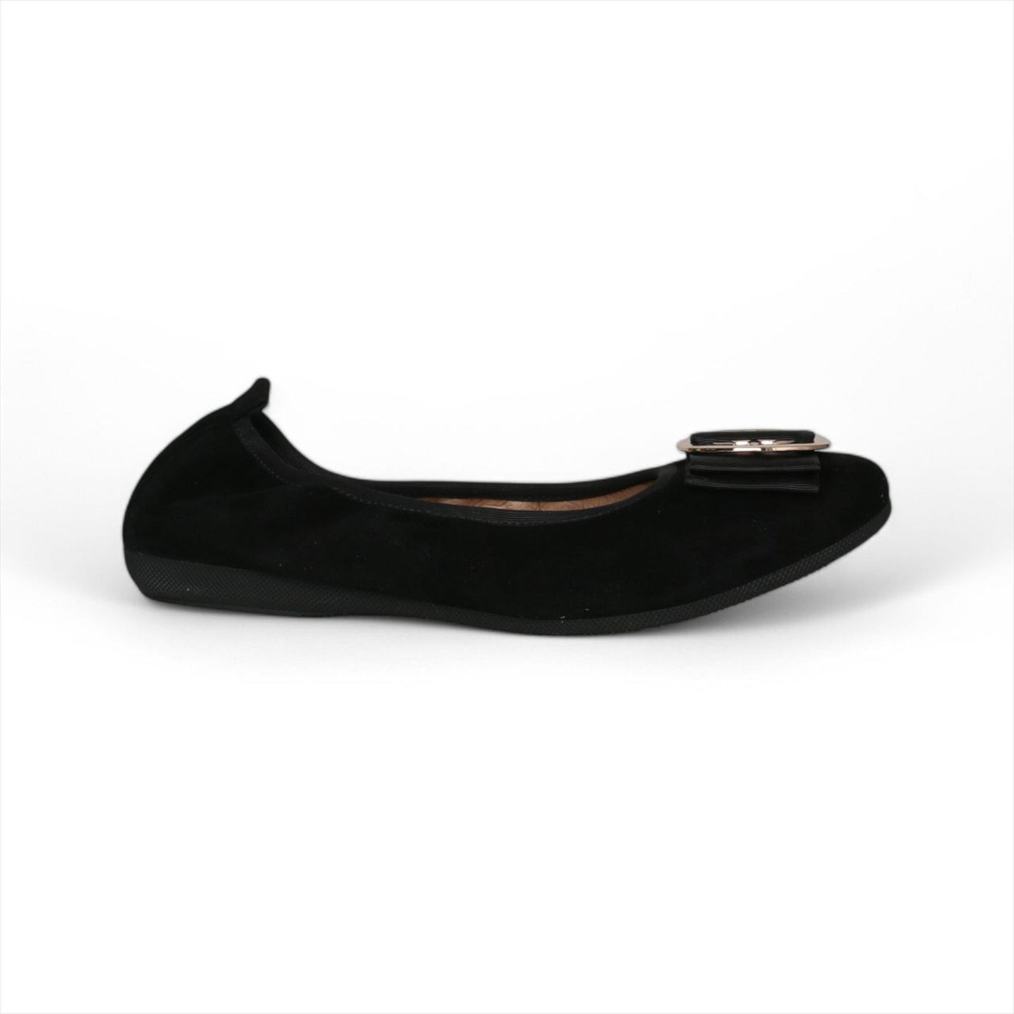 LA BALLERINA SIGNATURE S2 CAMOSCIO NERO ELLETRA ARGENTO & LINDA С ORO - La Ballerina