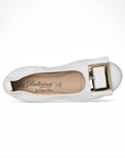 LA BALLERINA SIGNATURE S32 NAPPA BIANCO RAMONA DIAMANT ORO & LINDA C - La Ballerina