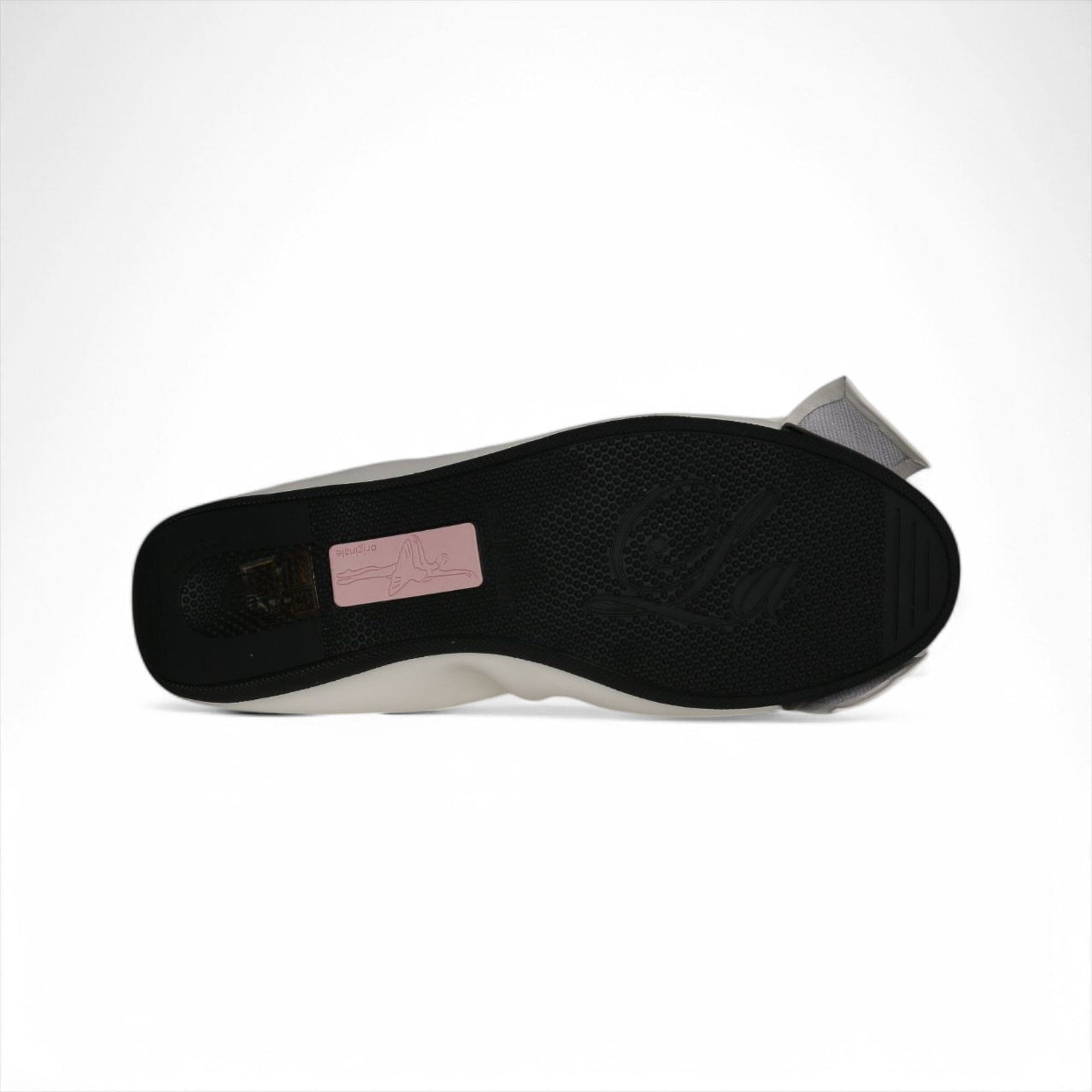LA BALLERINA SIGNATURE S45 NAPPA LATTE - VERNICE NERO MARTINA DIAMANT ARGENTO - La Ballerina