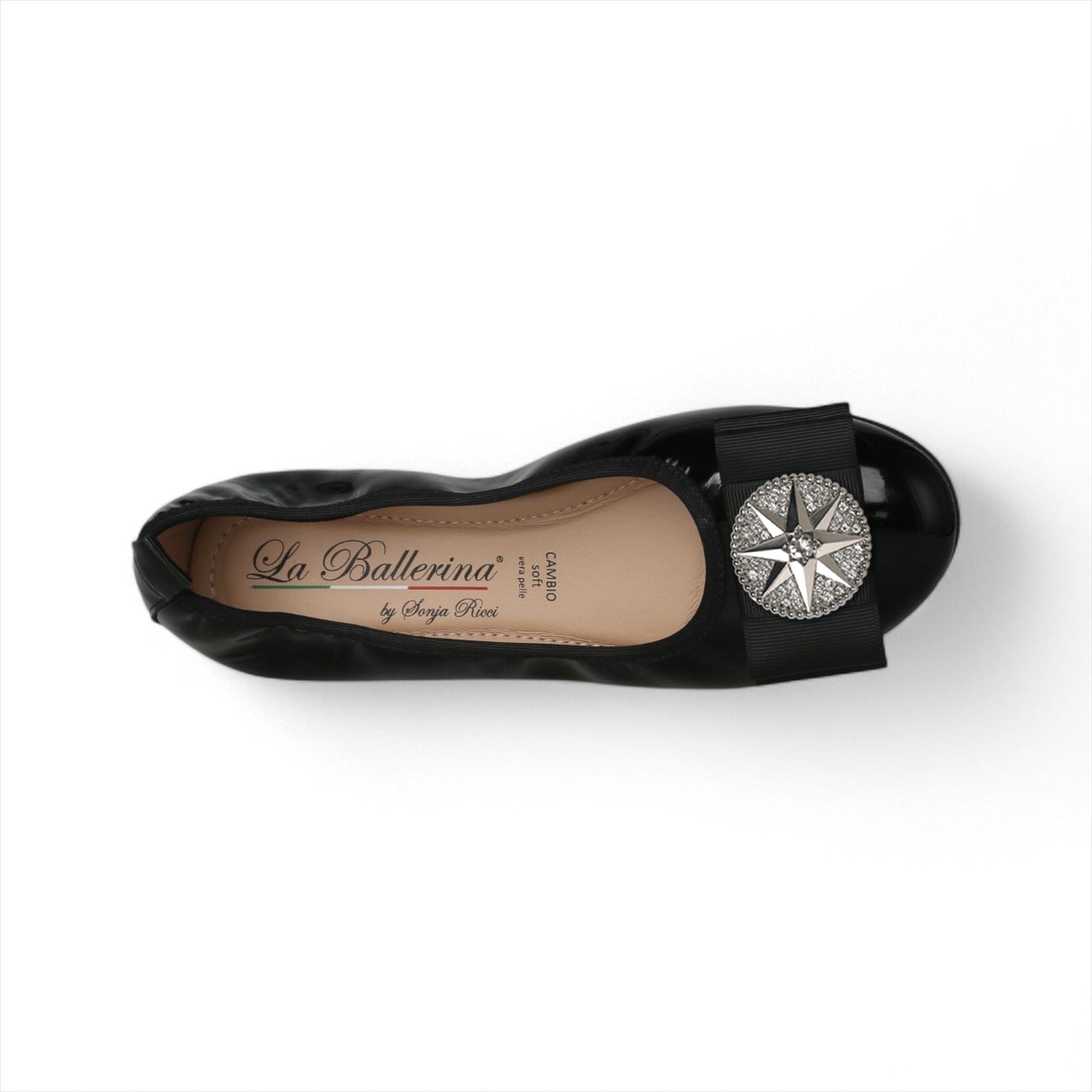 LA BALLERINA SIGNATURE S49 VERNICE NERO STELLA ARGENTO & LINA NERO - La Ballerina