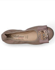 LA BALLERINA SIGNATURE S52 NAPPA TAUPE COCO DIAMANT ORO & LINDA C GOLD - La Ballerina