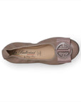 LA BALLERINA SIGNATURE S55 NAPPA TAUPE COCO DIAMANT ORO & LINDA C GOLD - La Ballerina