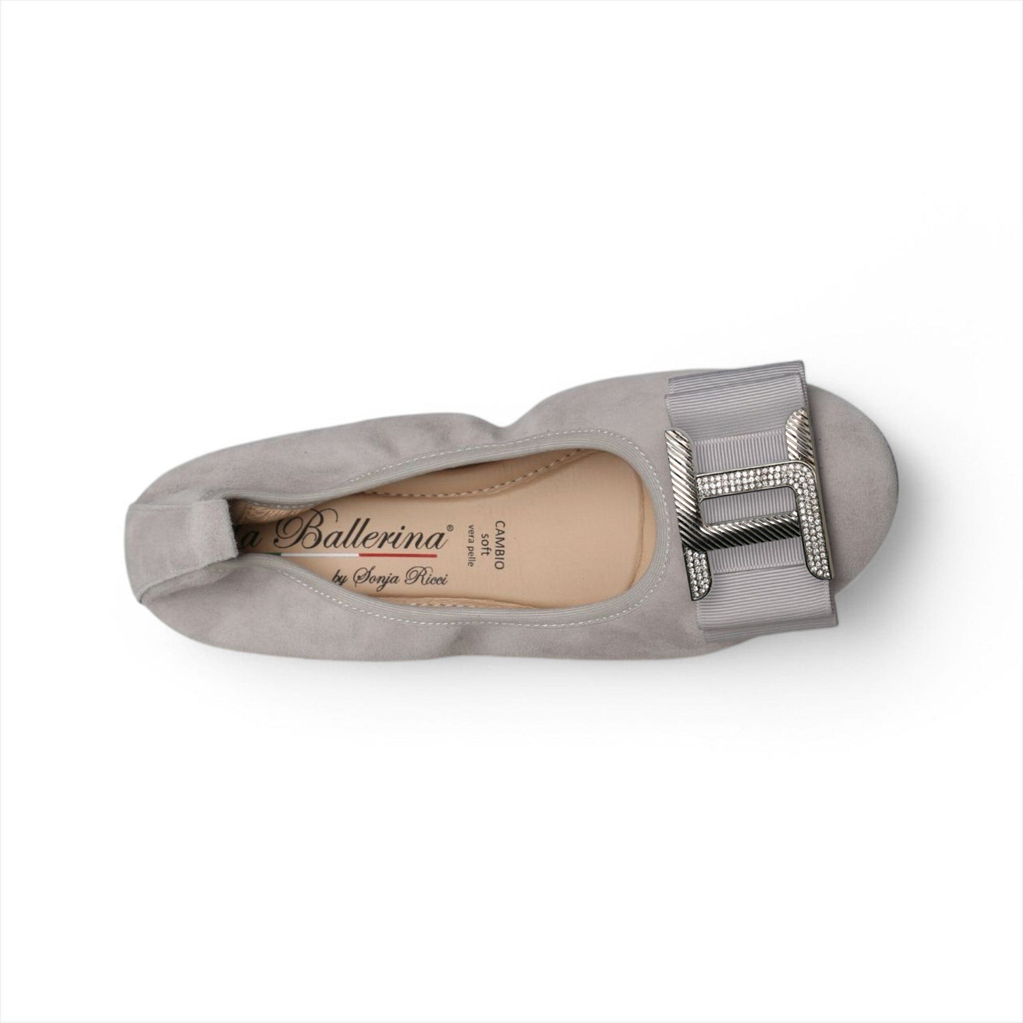 LA BALLERINA SIGNATURE S58 CAMOSCIO GRIGIO ISIDA ORO & LINDA C ARGENTO - La Ballerina