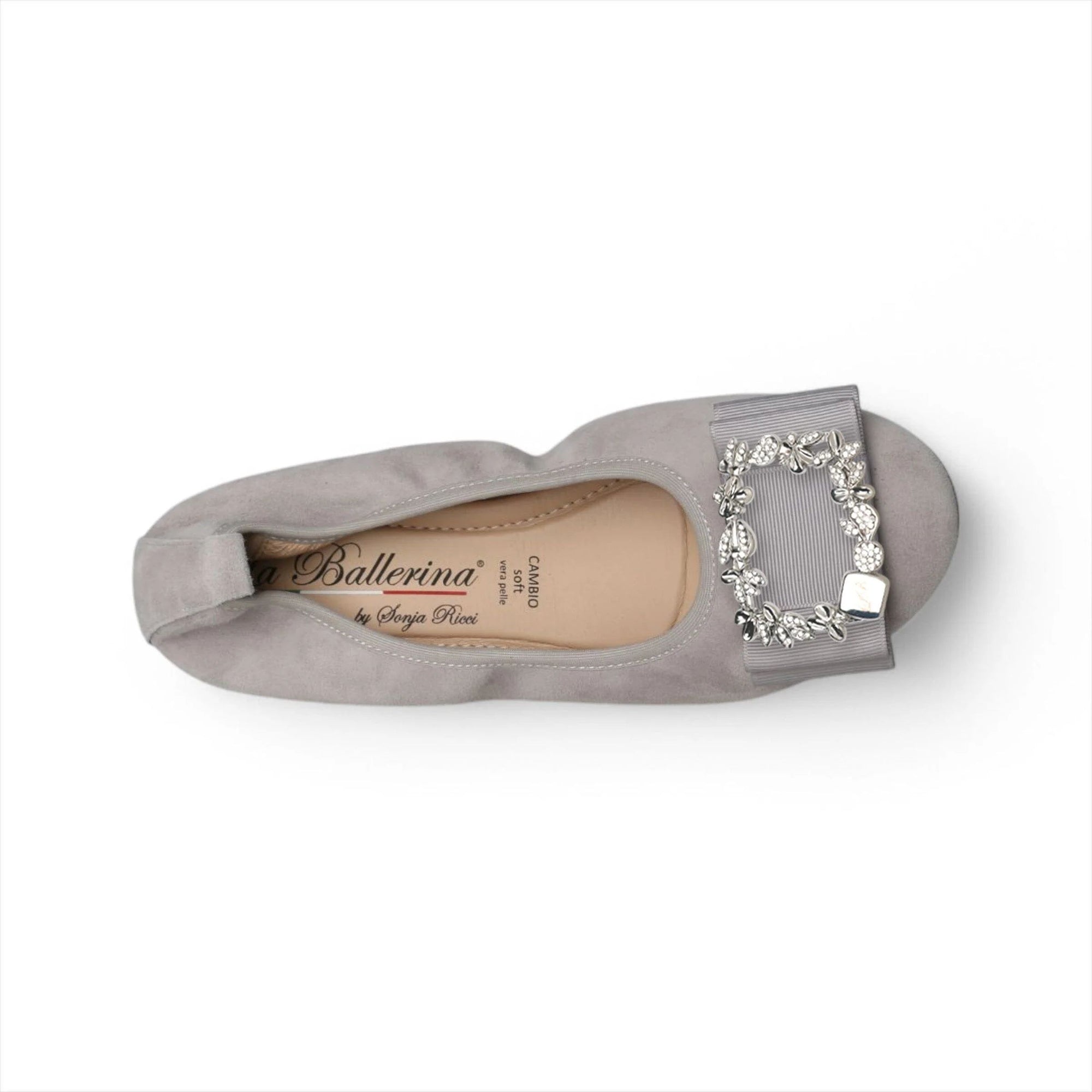 S60 💕LA BALLERINA SIGNATURE S60 VELOPURSLEDER GRAU - La Ballerina