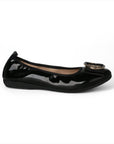 LA BALLERINA SIGNATURE S65 VERNICE NERO FIOCCO QUARTIERE ORO & LINDA C ORO - La Ballerina