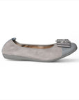 LA BALLERINA SIGNATURE S69 CAMOSCIO GRIGIO - VERNICE GRIGIO DIAMANT ARGENTO & LINDA С ARGENTO - La Ballerina