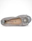 LA BALLERINA SIGNATURE S69 CAMOSCIO GRIGIO - VERNICE GRIGIO DIAMANT ARGENTO & LINDA С ARGENTO - La Ballerina