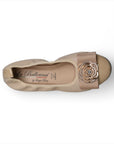 LA BALLERINA SIGNATURE S77 NAPPA BEIGE - VERNICE BEIGE COCO DIAMANT ORO & LINDA ORO - La Ballerina