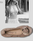 S21 💕 LA BALLERINA SIGNATURE CAMOSCIO TAUPE - La Ballerina