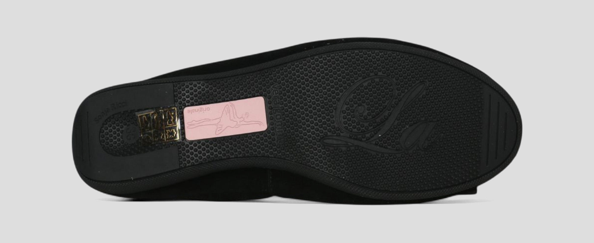 S5 💕 LA BALLERINA CAMBIO VELOURSLEDER SCHWARZ
