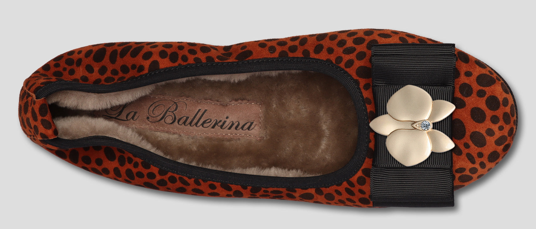 08W NO - CAMBIO La Ballerina NO - CAMBIO Warmgefüttert Leopard Print - La Ballerina