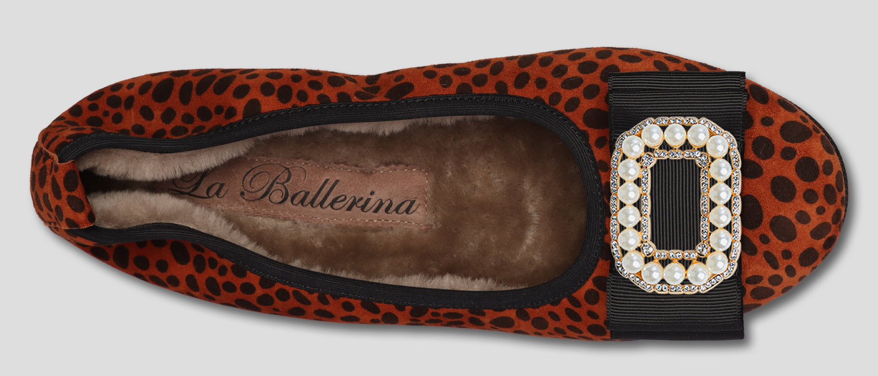 08W NO - CAMBIO La Ballerina NO - CAMBIO Warmgefüttert Leopard Print - La Ballerina