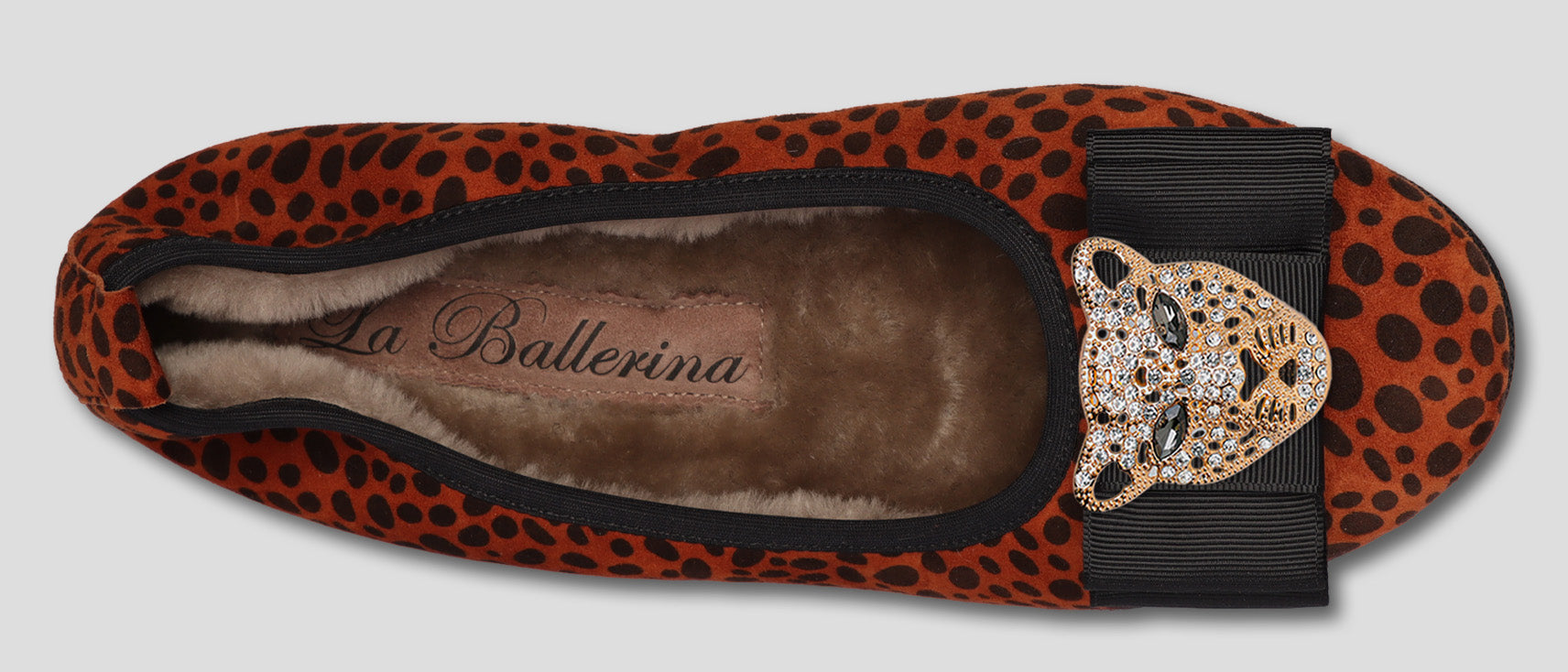 08W NO - CAMBIO La Ballerina NO - CAMBIO Warmgefüttert Leopard Print - La Ballerina