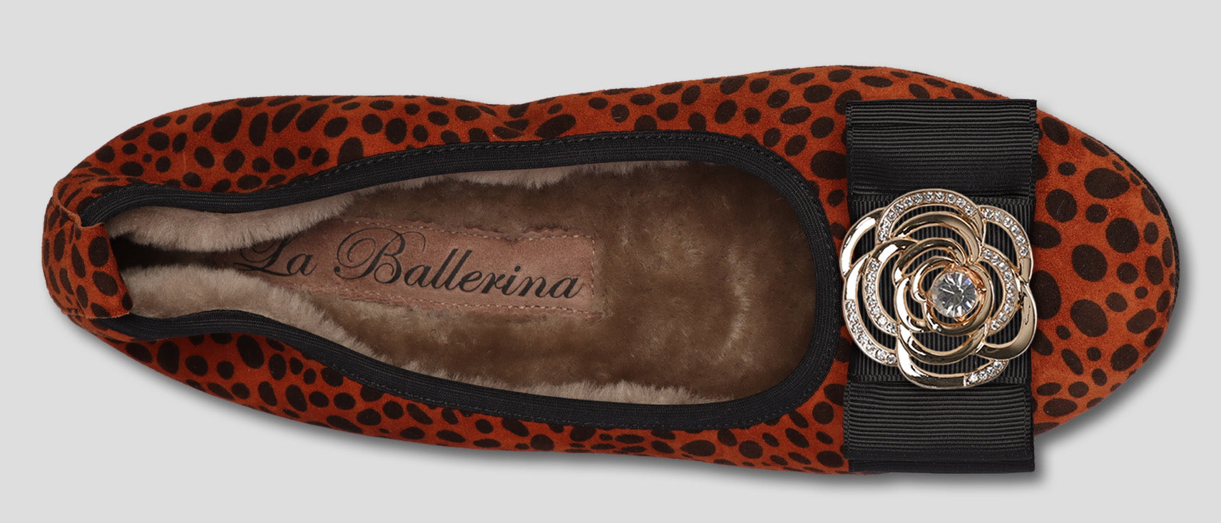08W NO - CAMBIO La Ballerina NO - CAMBIO Warmgefüttert Leopard Print - La Ballerina