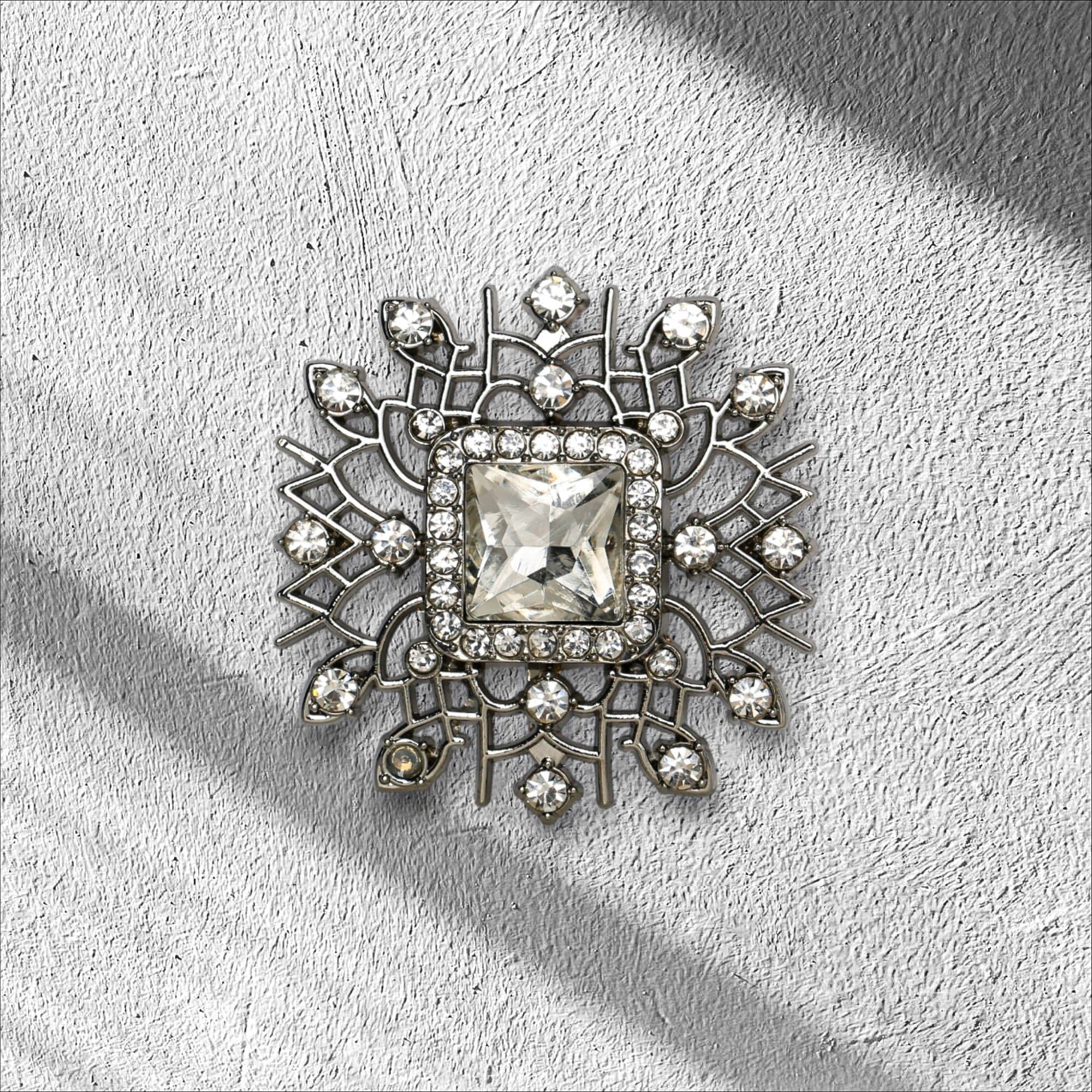 SCHNALLE CAMBUIO DIAMANTE REALE ARGENTO - La Ballerina