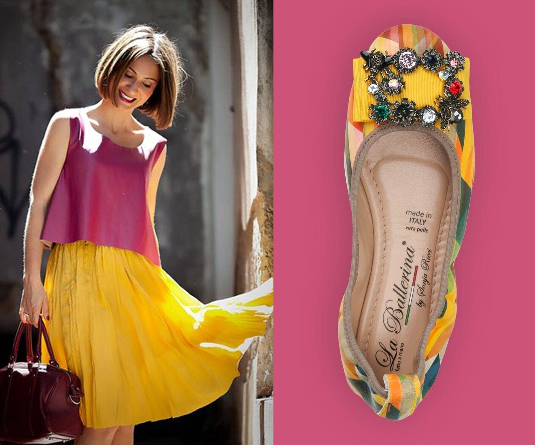 SCHNALLE CAMBIO GIORGIA MULTICOLOR - La Ballerina
