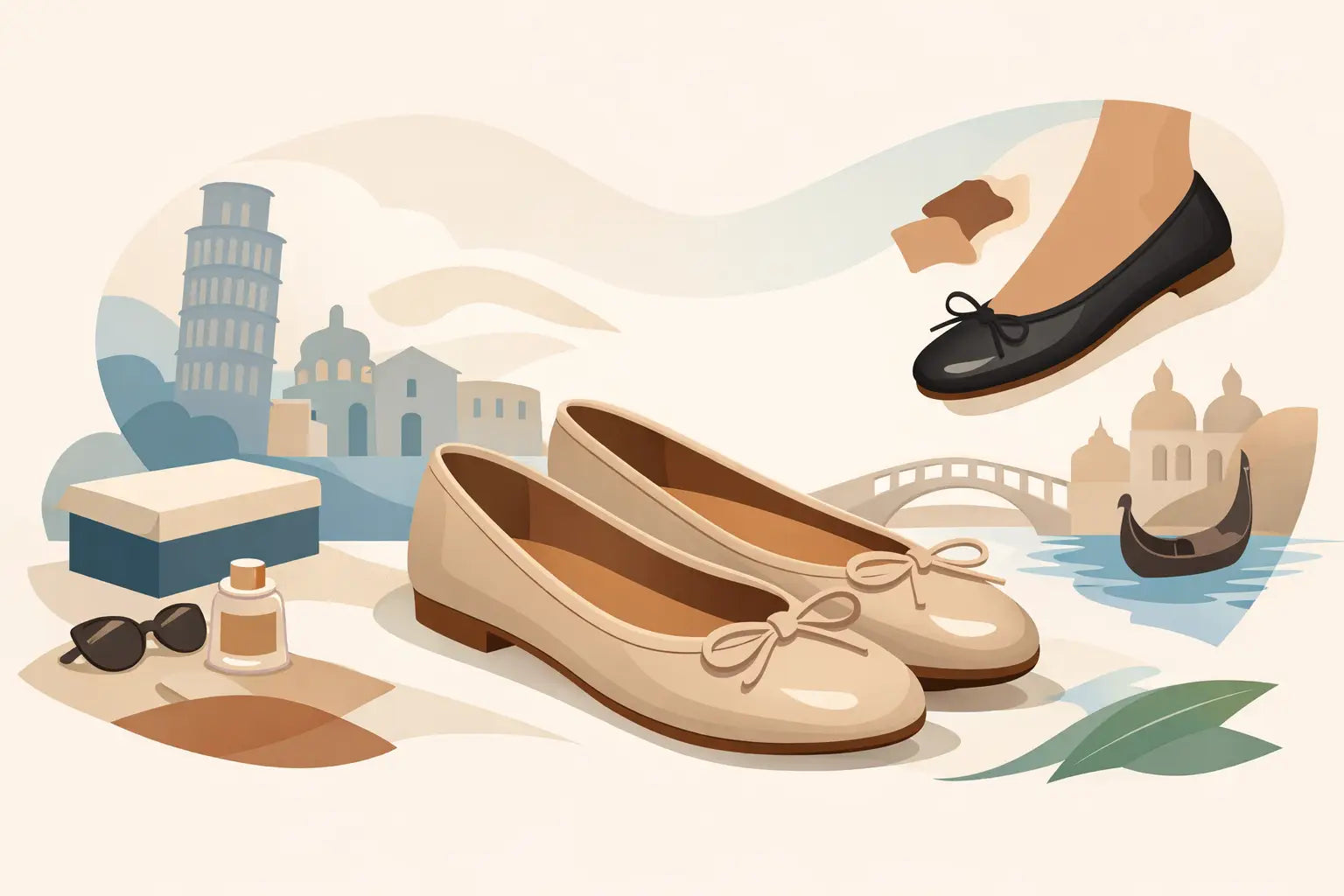Review italienische Lederballerinas Damen