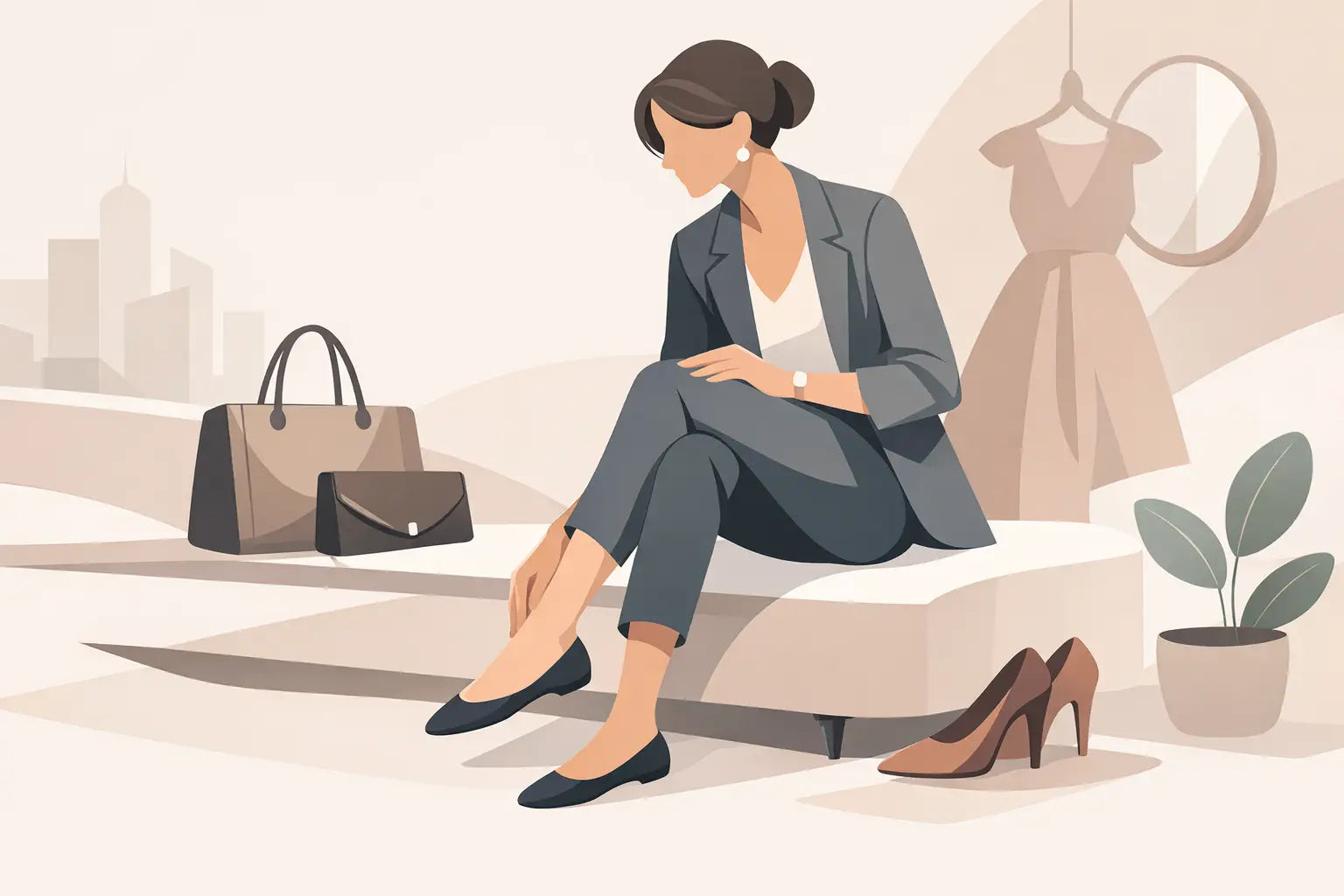Premium Ballerinas Damen stilvoll tragen