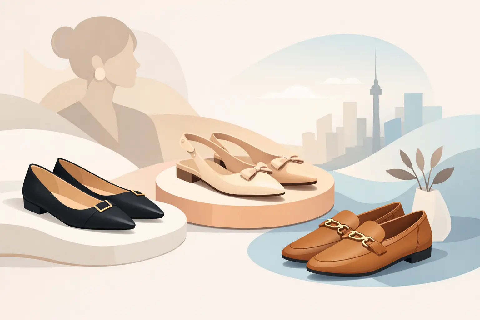 Welche flachen Schuhe sind elegant?