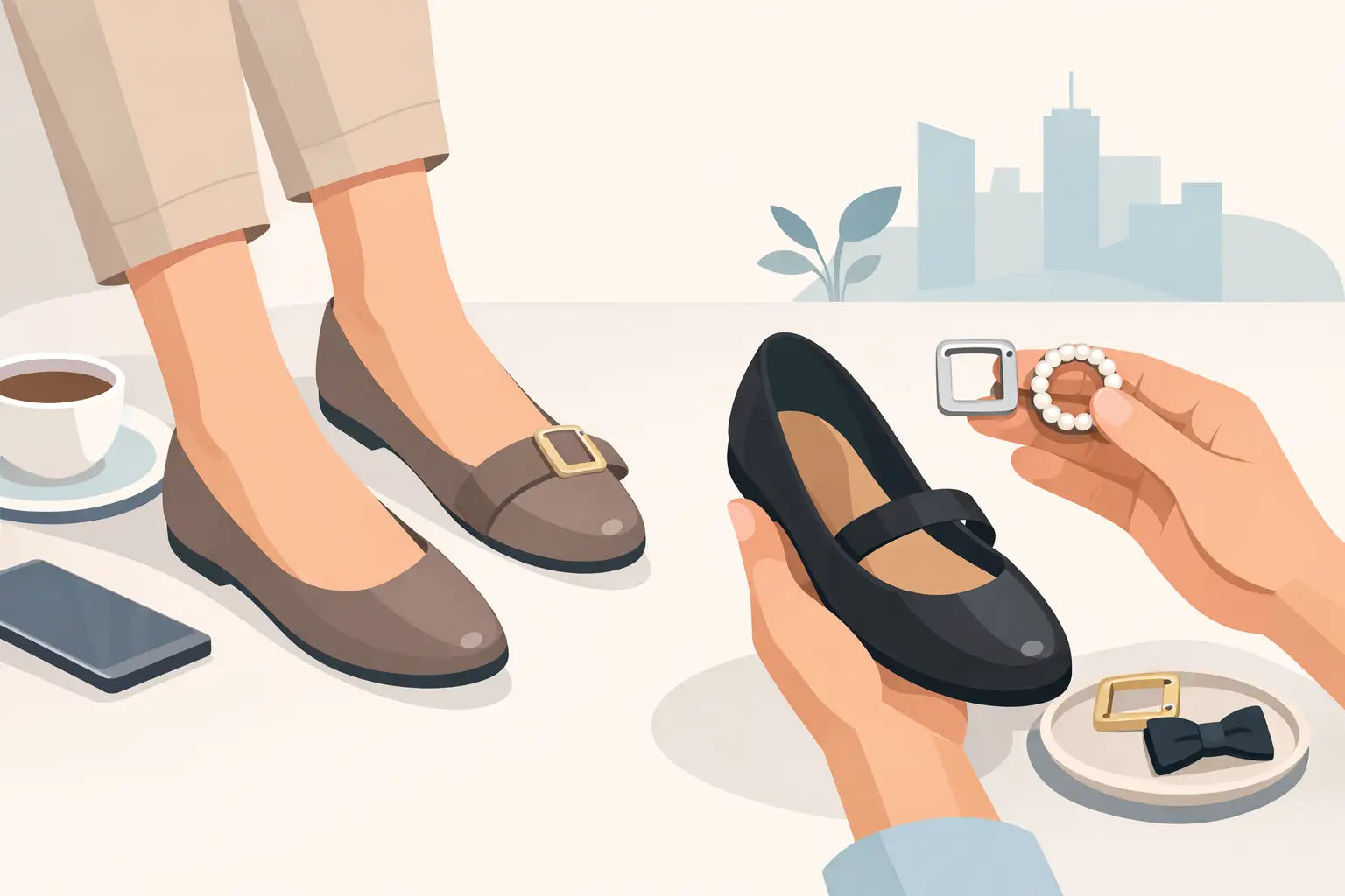 Ballerinas mit Schnallenwechsel: Review für Alltag und Büro