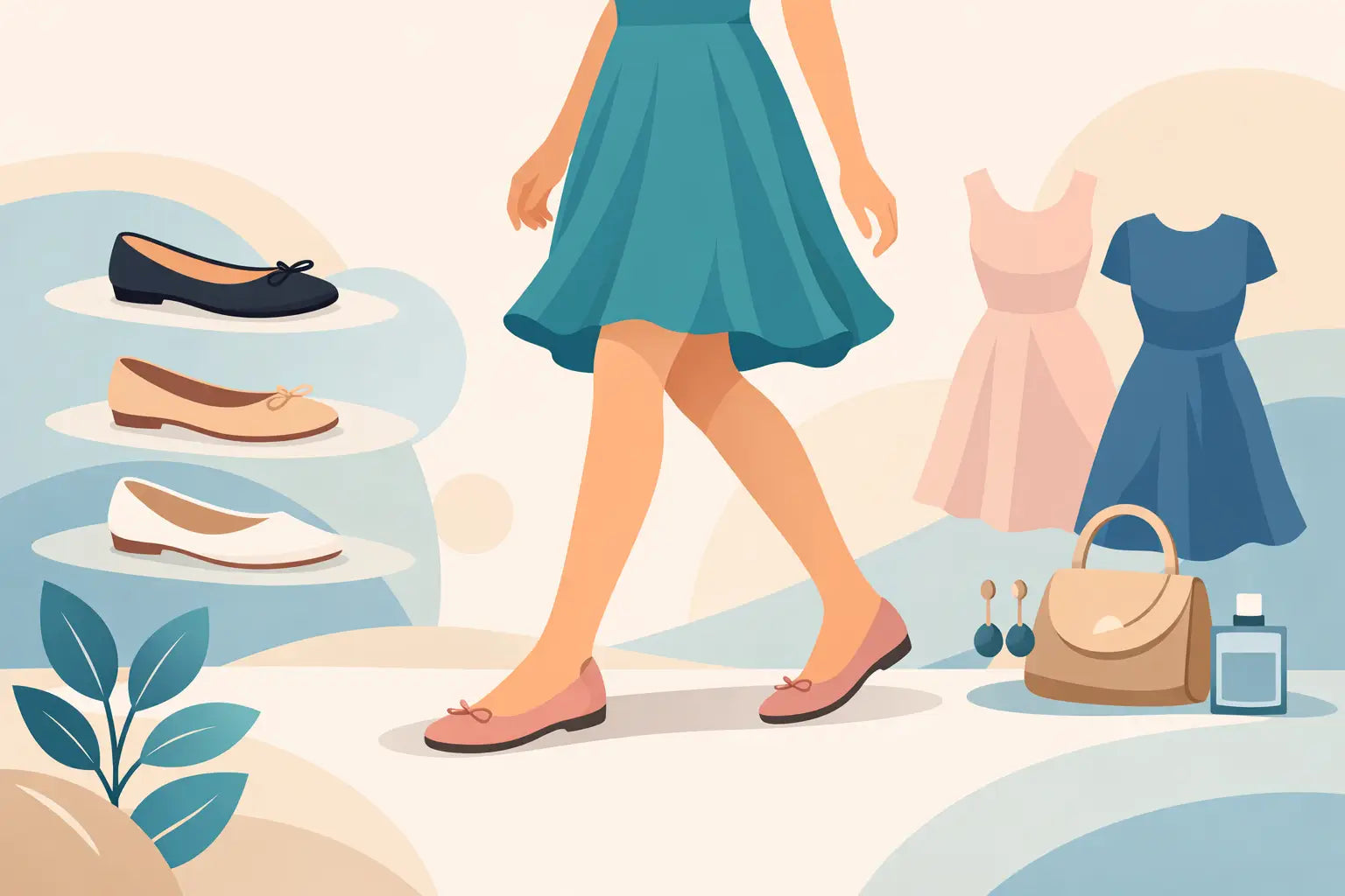 Welche Ballerinas zu Kleid tragen?