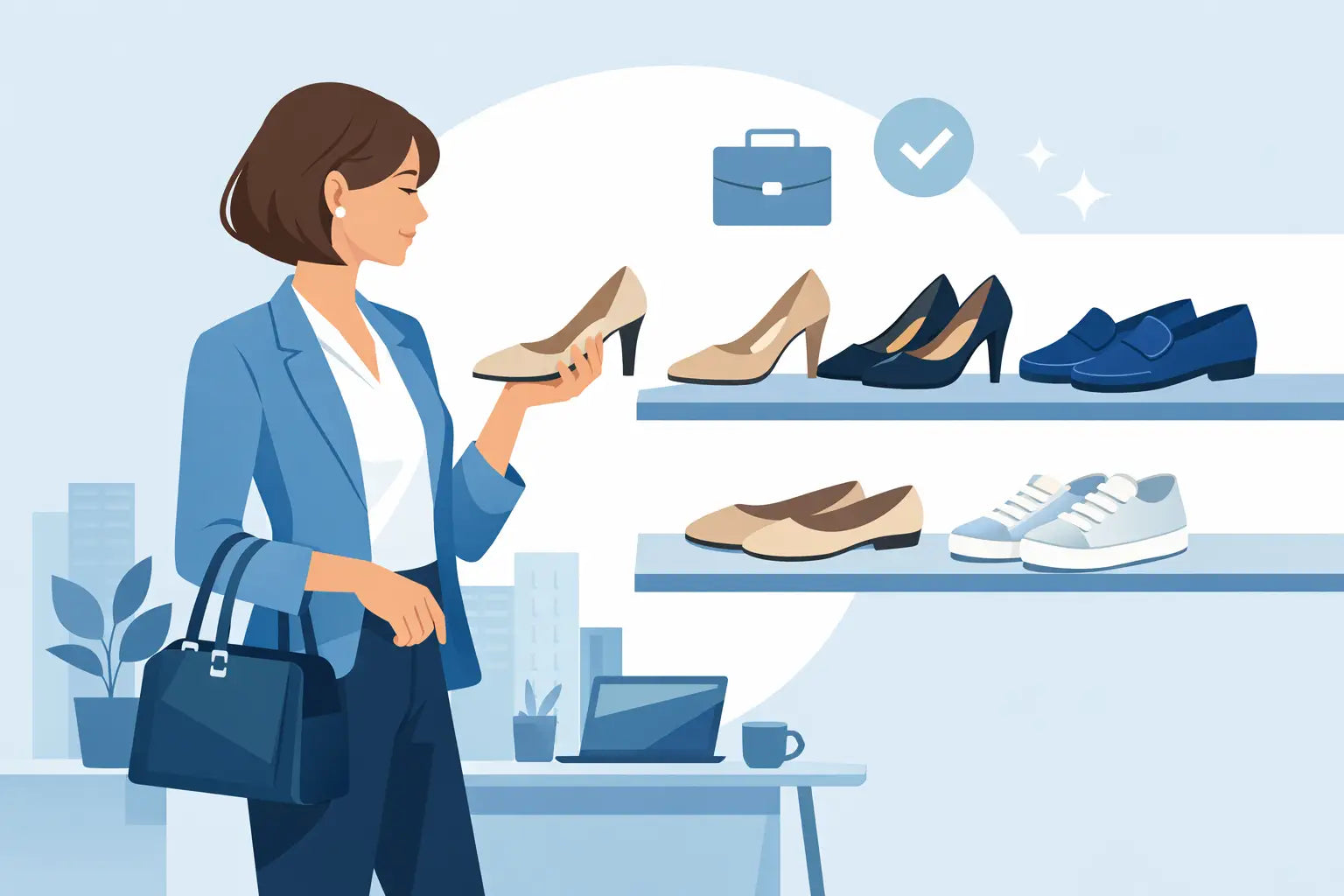 Welche Schuhe fürs Büro? Damen stilvoll gelöst