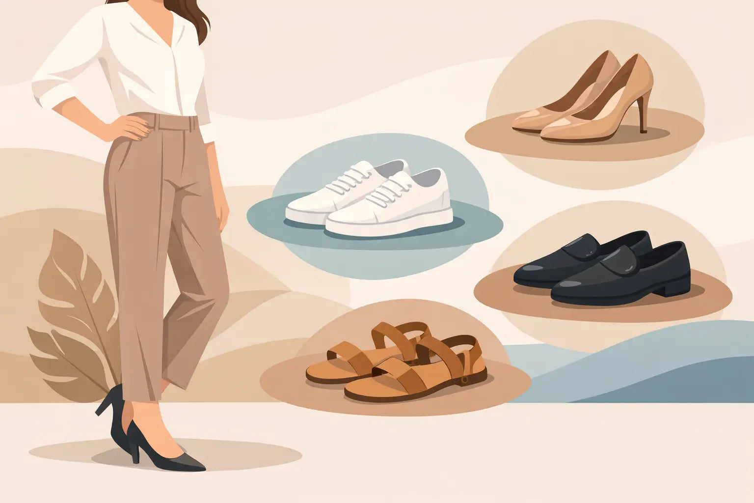 Welche Schuhe zu Stoffhose Damen?
