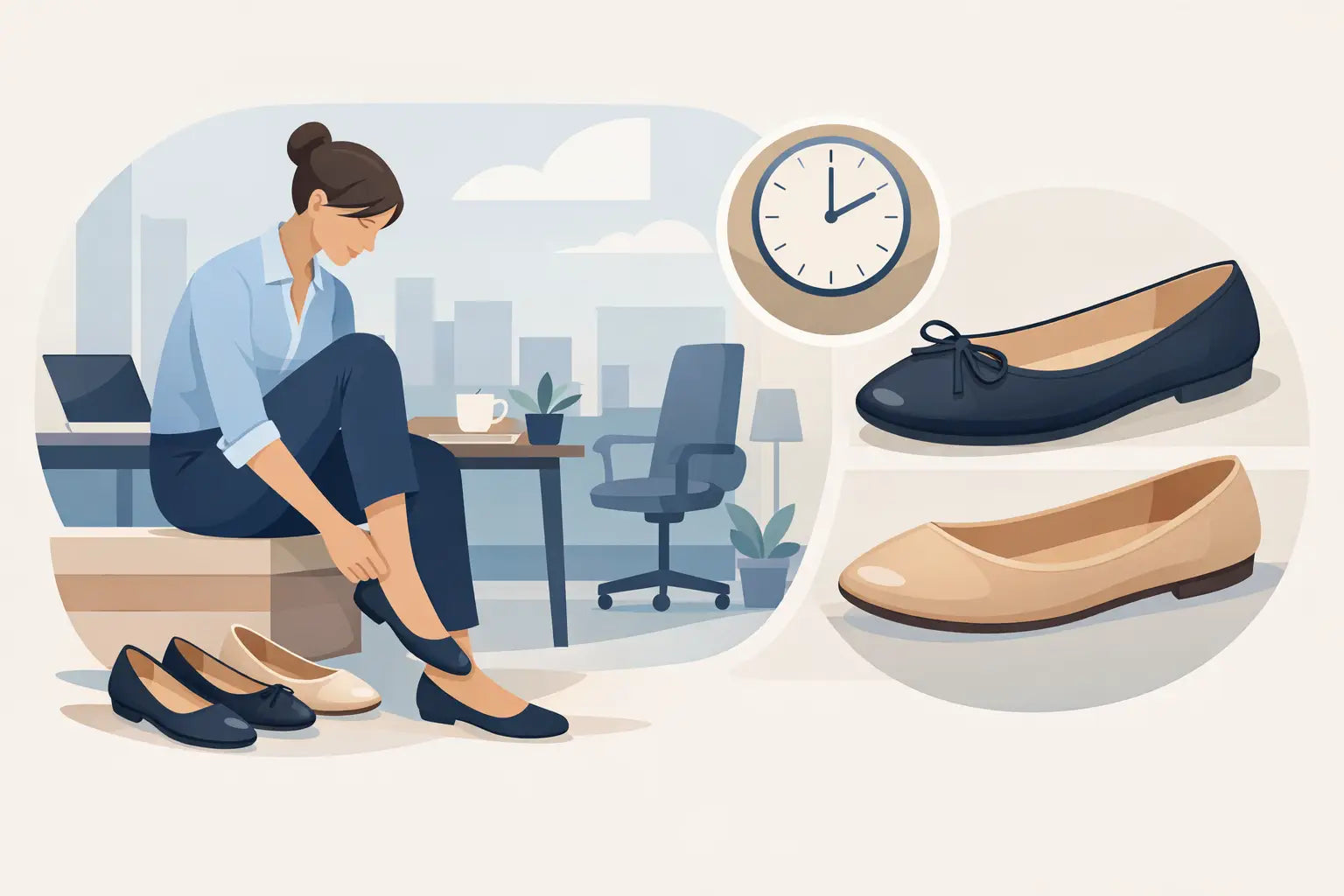 Ballerinas für lange Arbeitstage richtig wählen