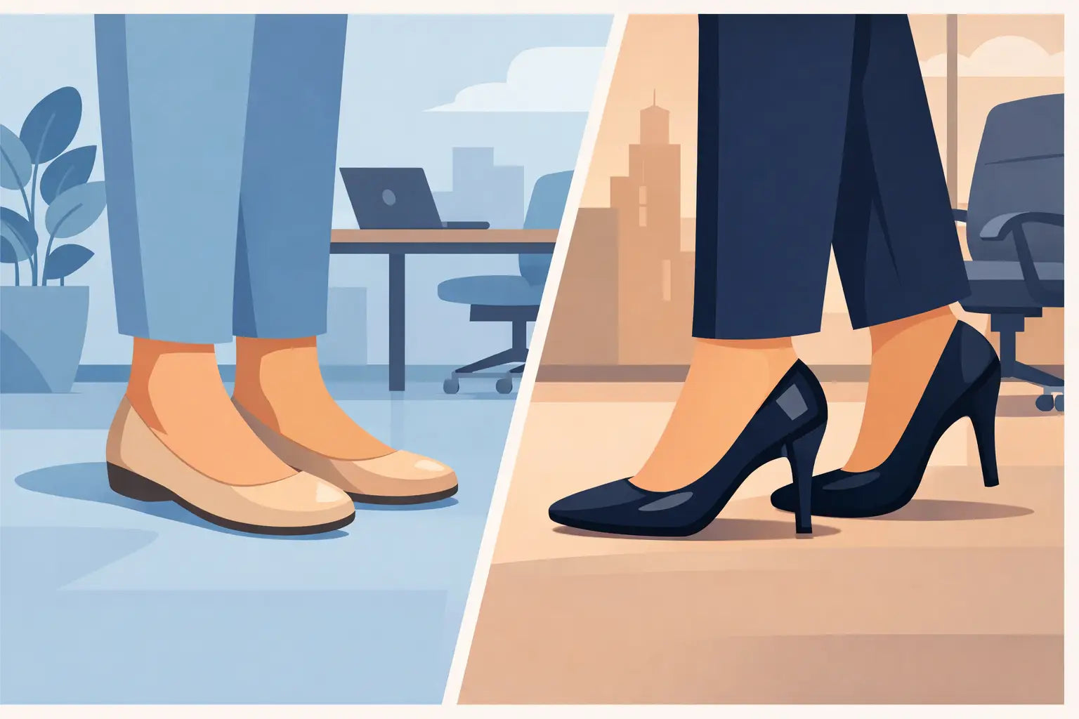 Ballerinas oder Pumps im Büro?
