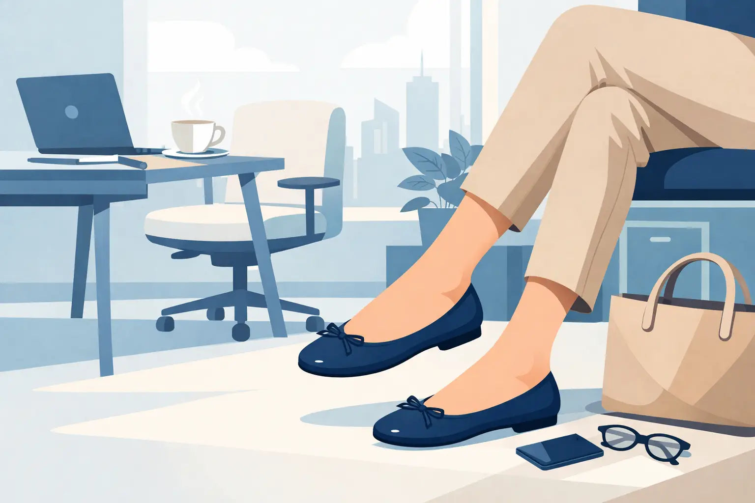 Test bequeme Ballerinas fürs Büro