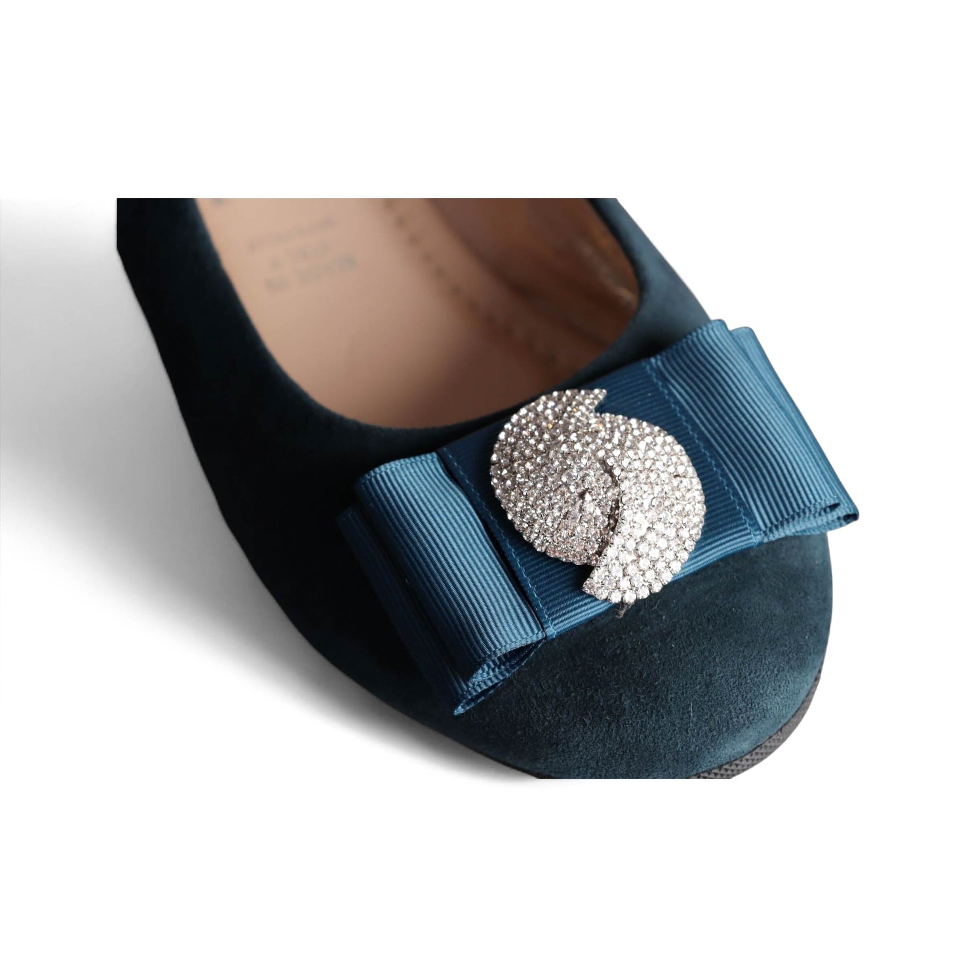 010 LA BALLERINA SOFT VELOURSLEDER PETROL - La Ballerina