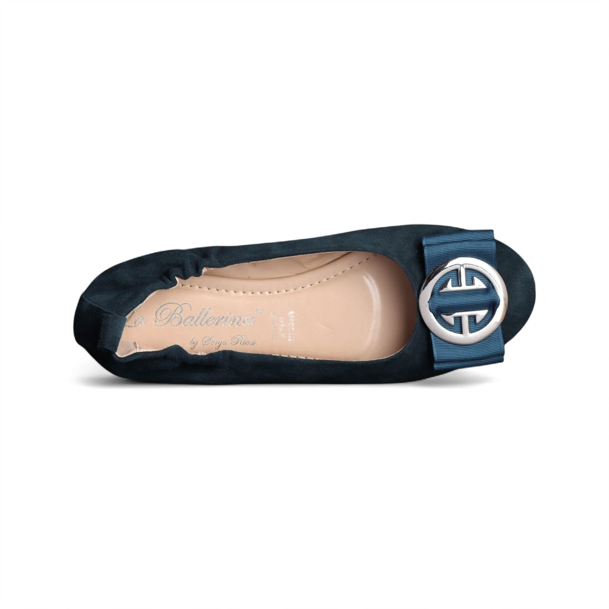 010 LA BALLERINA SOFT VELOURSLEDER PETROL - La Ballerina