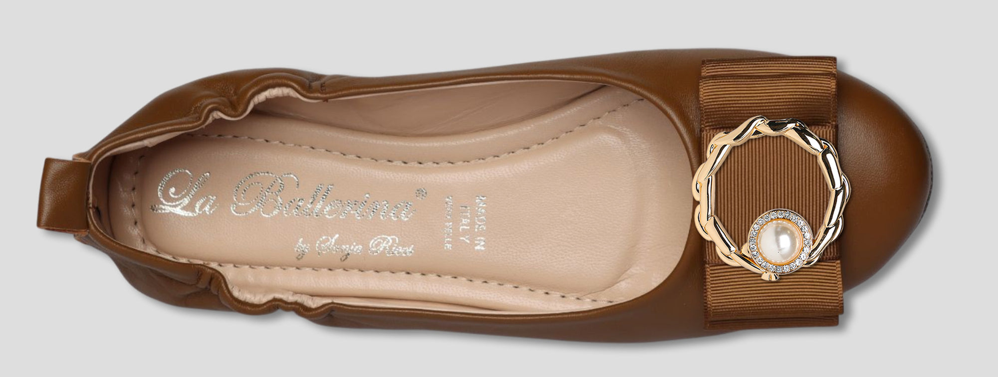 La Ballerina Soft – Bequeme Damen-Ballerinas aus Leder braun [35] - La Ballerina