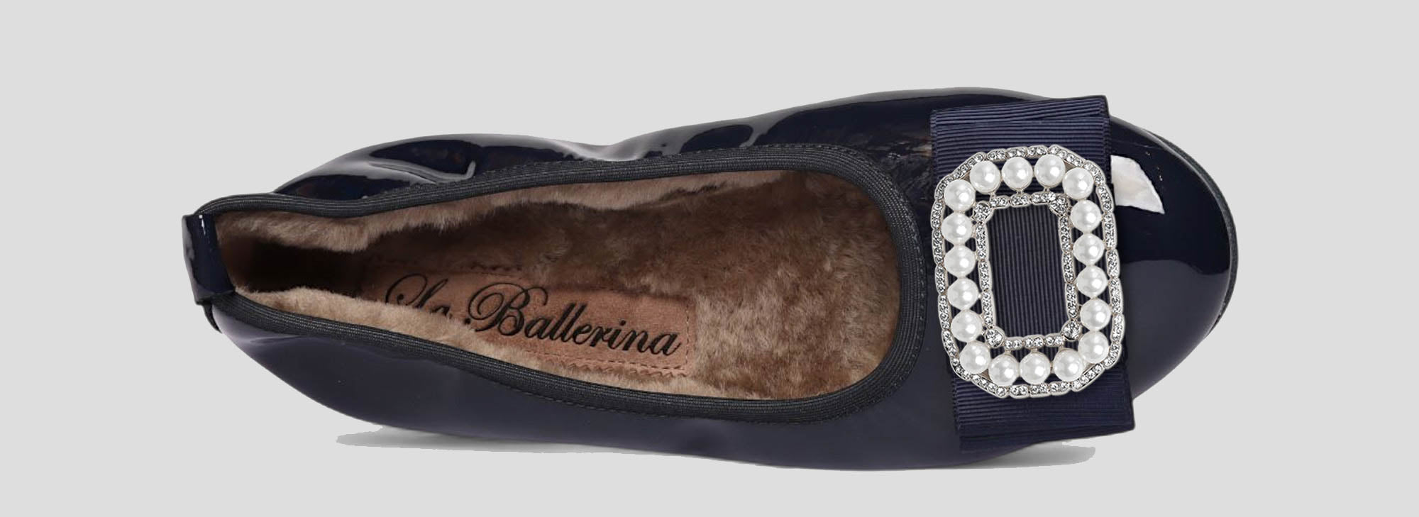 11W💕La Ballerina CAMBIO Warmgefüttert Lackleder blau - La Ballerina