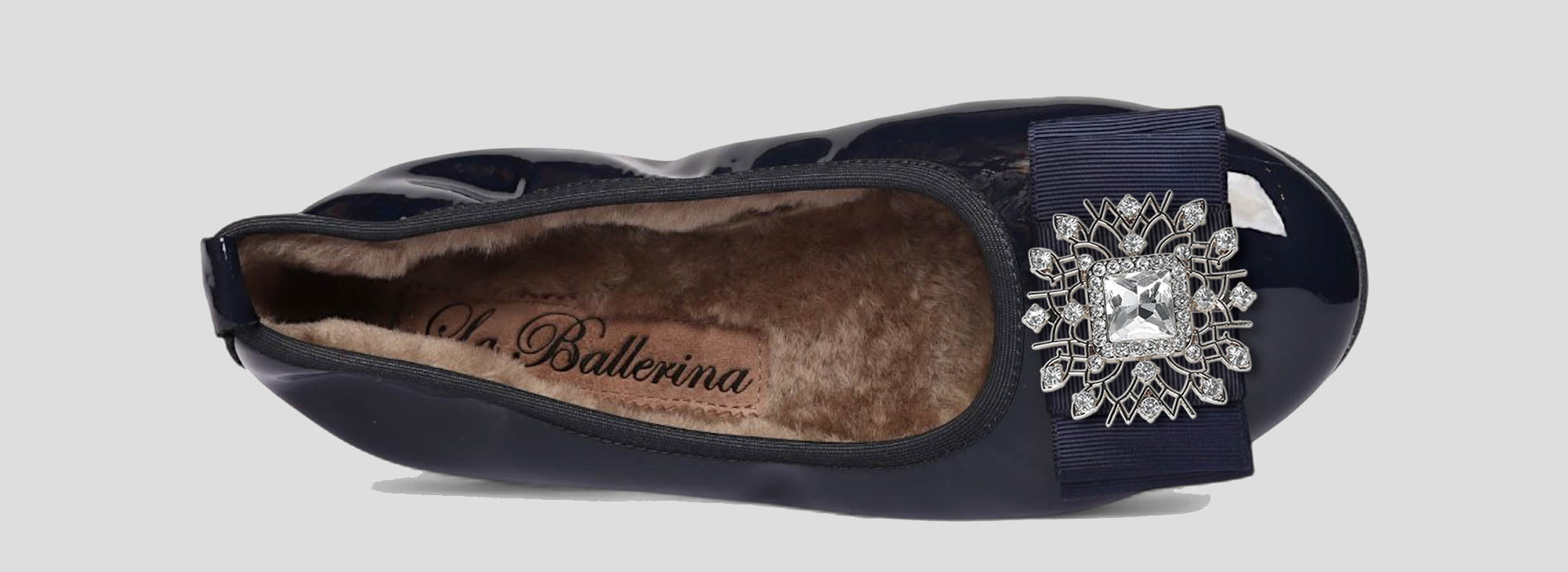 11W💕La Ballerina CAMBIO Warmgefüttert Lackleder blau - La Ballerina