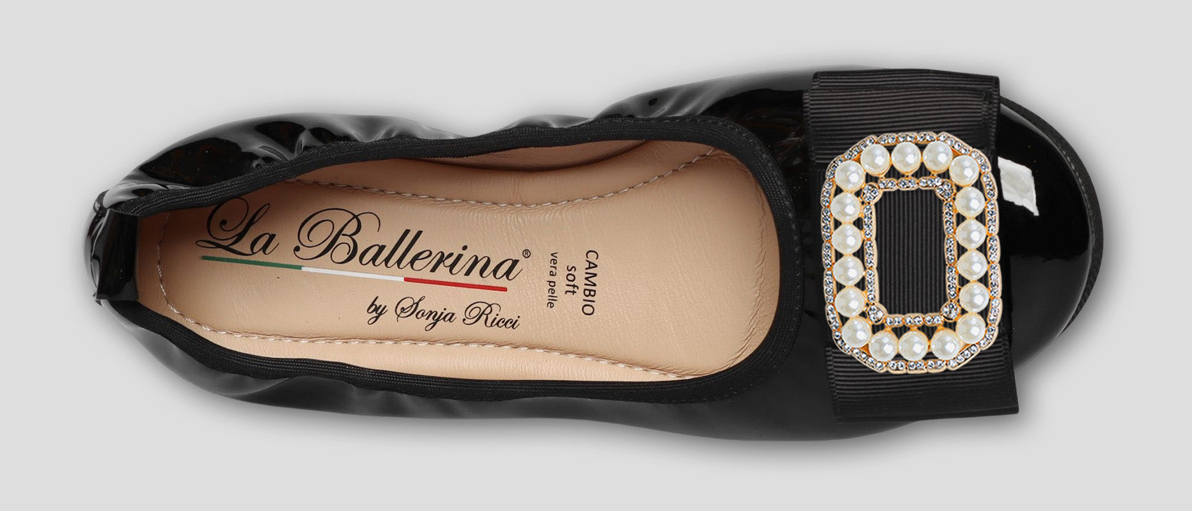 S51 💕LA BALLERINA CAMBIO SCHWARZ – ELEGANTE LEDER-BALLERINAS VON SONJA RICCI - La Ballerina