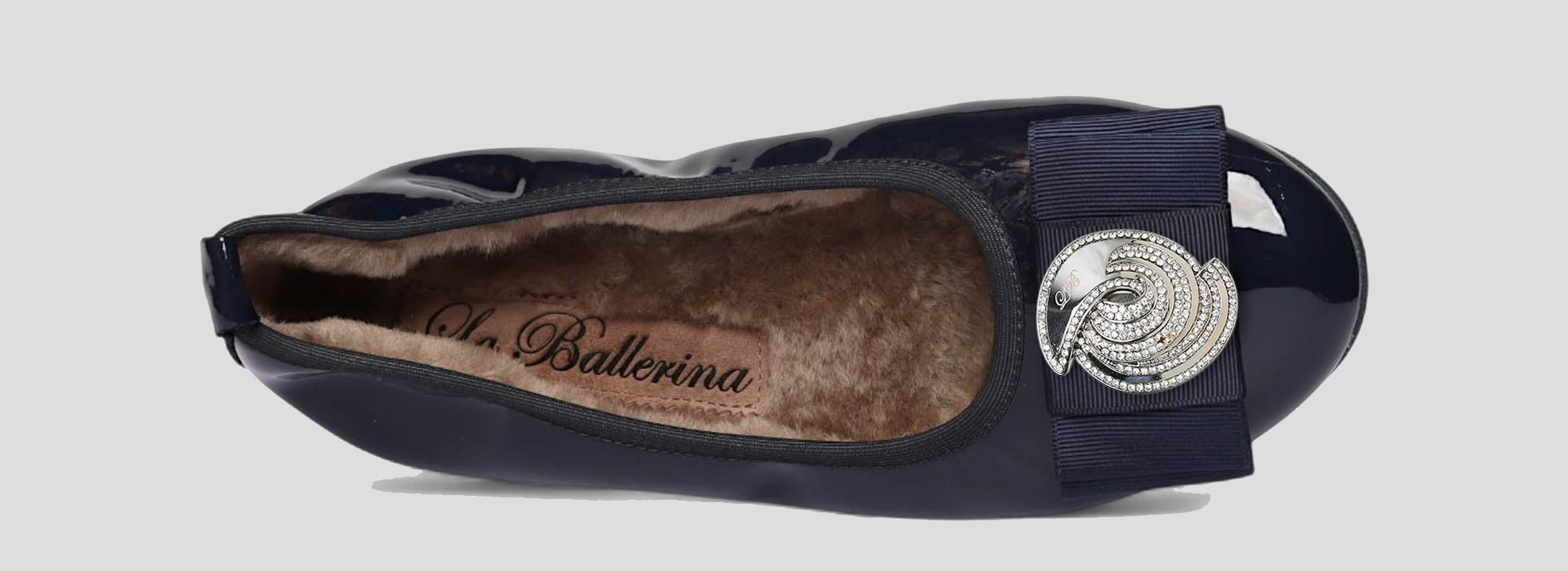 11W💕La Ballerina CAMBIO Warmgefüttert Lackleder blau - La Ballerina