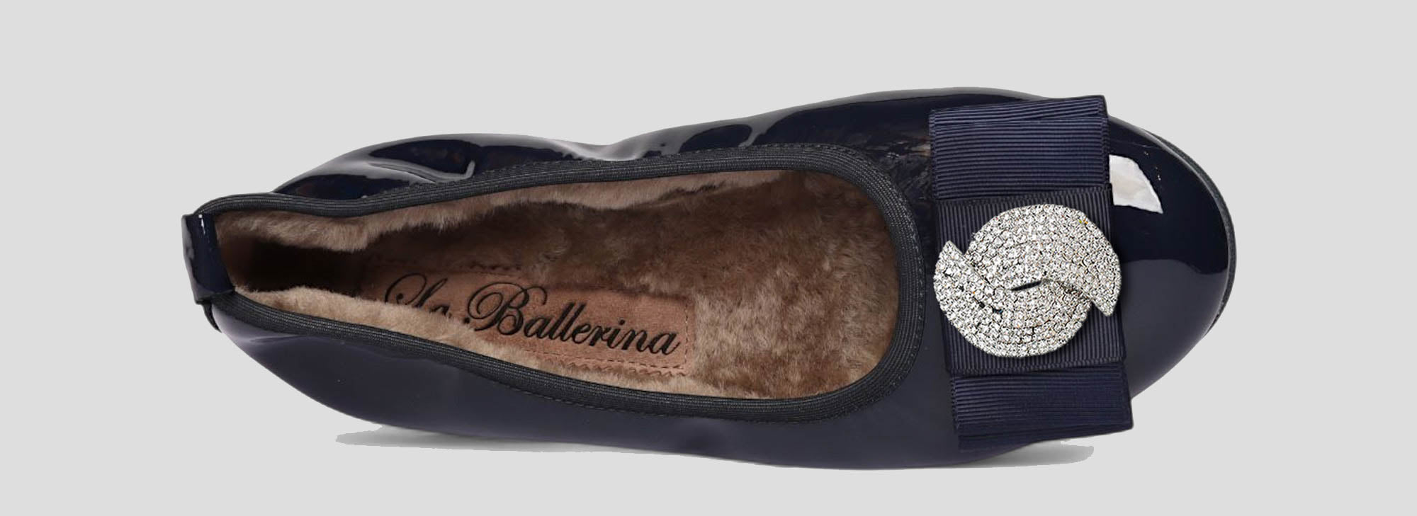 11W💕La Ballerina CAMBIO Warmgefüttert Lackleder blau - La Ballerina