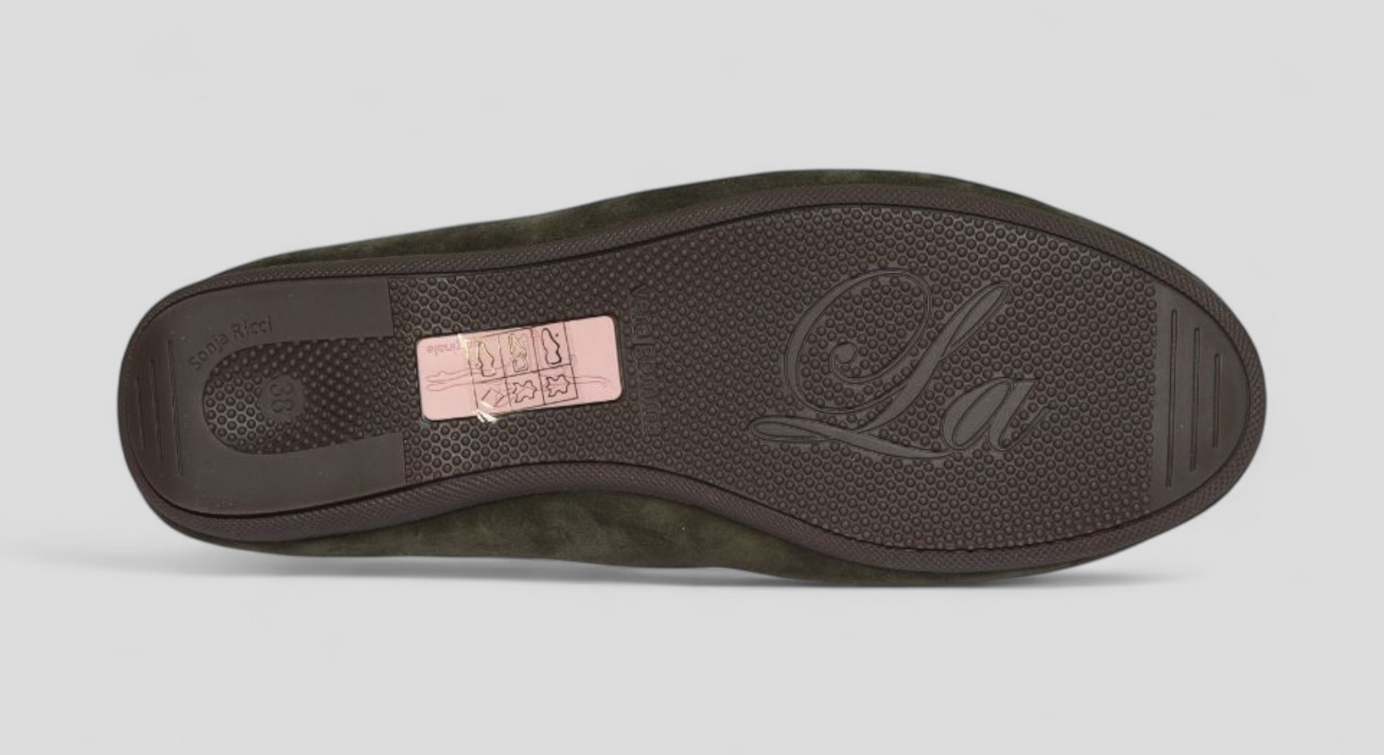 15W💕 La Ballerina NO CAMBIO – Grüne Damen-Ballerinas aus Veloursleder, warmgefüttert für den Winter - La Ballerina