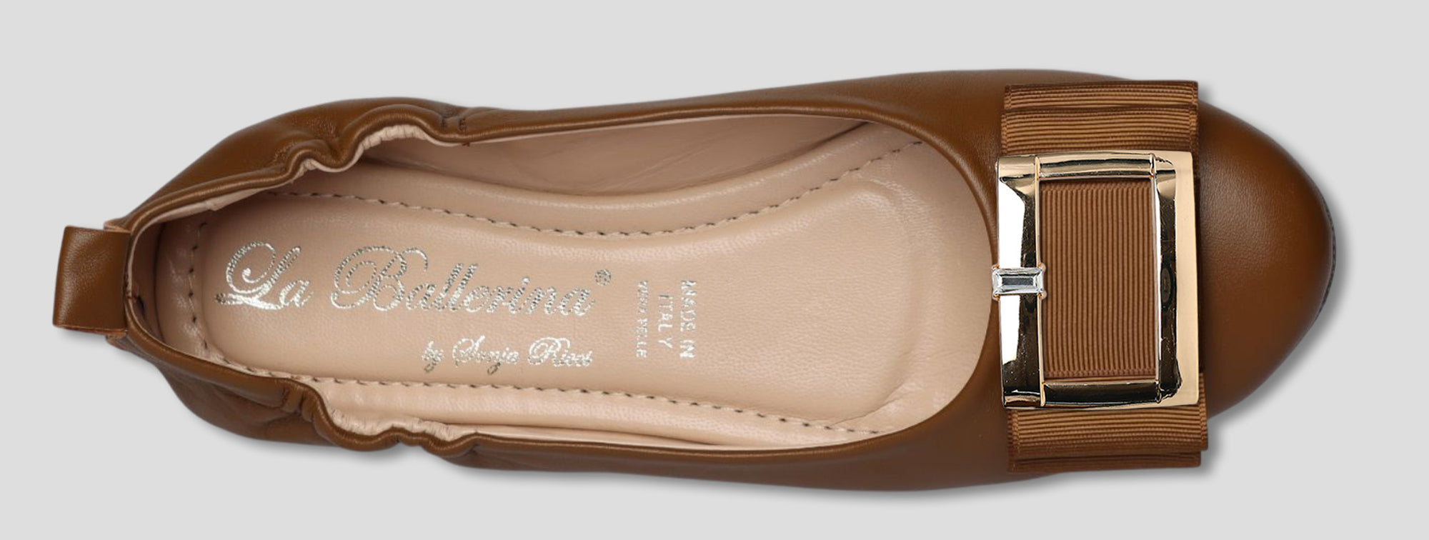 La Ballerina Soft – Bequeme Damen-Ballerinas aus Leder braun [35] - La Ballerina