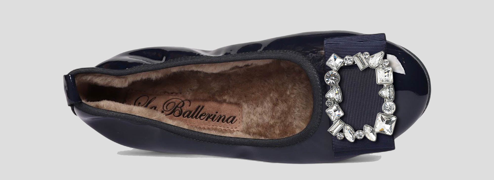 11W💕La Ballerina CAMBIO Warmgefüttert Lackleder blau - La Ballerina