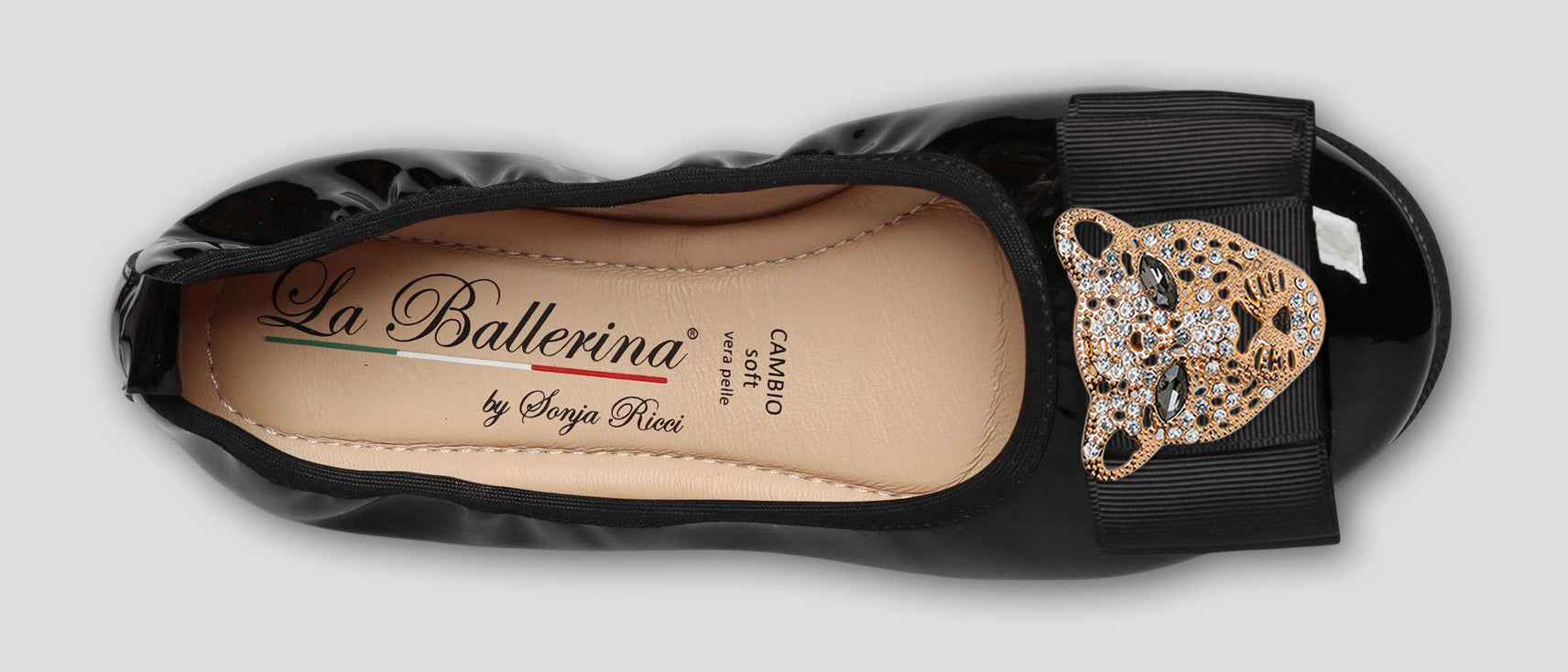 S51 💕LA BALLERINA CAMBIO SCHWARZ – ELEGANTE LEDER-BALLERINAS VON SONJA RICCI - La Ballerina