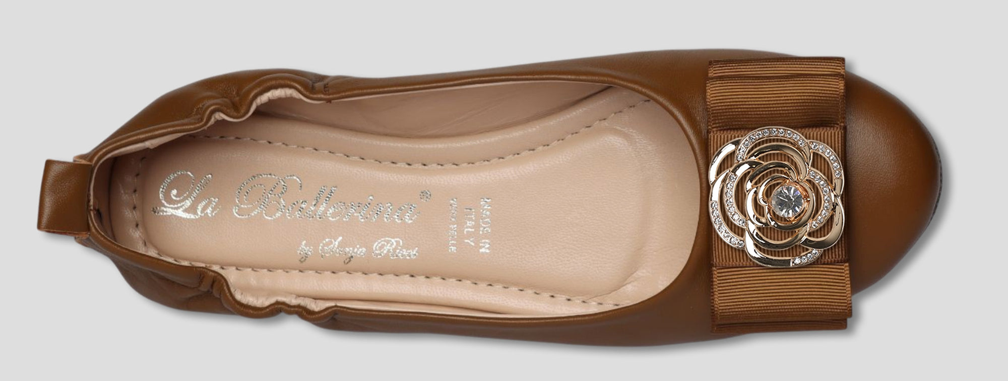 La Ballerina Soft – Bequeme Damen-Ballerinas aus Leder braun [35] - La Ballerina