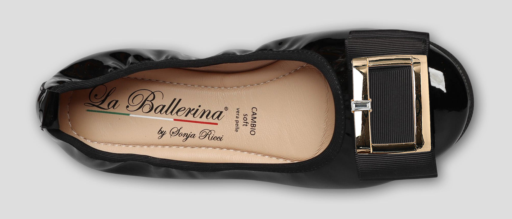S51 💕LA BALLERINA CAMBIO SCHWARZ – ELEGANTE LEDER-BALLERINAS VON SONJA RICCI - La Ballerina