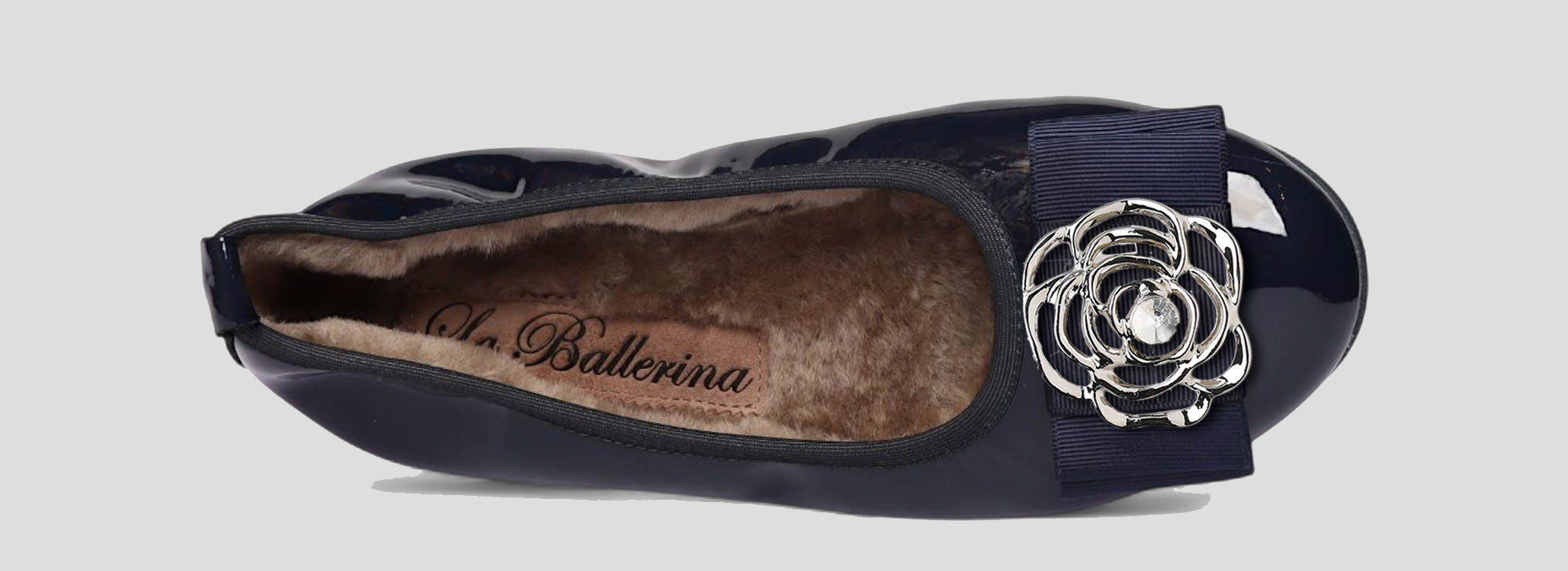 11W💕La Ballerina CAMBIO Warmgefüttert Lackleder blau - La Ballerina